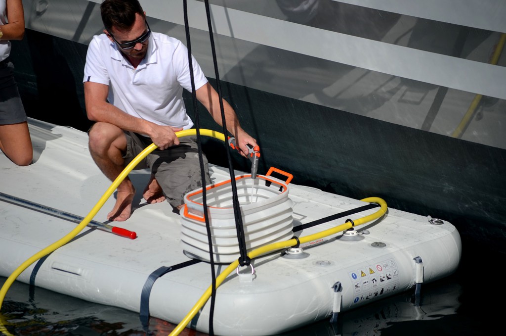 Inflatable Maintenance Raft NautiBouy Marine Inflatable Work Float